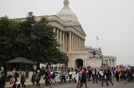 تظاهرات حامیان مسلمانان در اطراف کاخ سفید