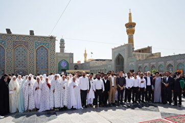 Mass Wedding Held at Imam Reza Shrine in Mashhad  