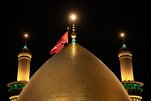 Sustitución de la bandera en la cúpula del santuario de Aba al-Fadl al-Abbas (AS) al finalizar la temporada de luto+ Fotos