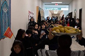 فیلم/ شبیه سازی اربعین در مدرسه اسلامی کانادا