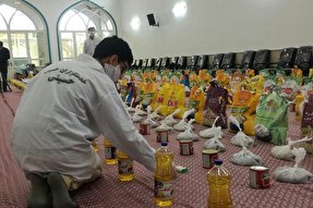 فیلم | پرشدن سفره محرومان از هدایای مردمی در روزهای کرونایی