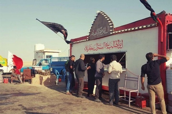 استقرار چندین موکب در مرز مهران و شلمچه برای پذیرایی از زائران اربعین