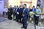 عکس | تجدید میثاق شورای قضایی بوشهر با شهدا