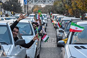شادمانه پیروزی تیم ملی در سمنان