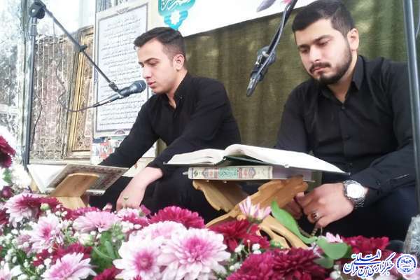 عکس | محفل جزءخوانی قرآن در امامزادگان محمد و سکینه‌خاتون(ع)