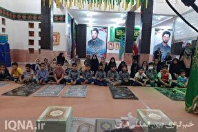 محفل انس با قرآن در گلزار شهدای روستای بحیری برپا شد
