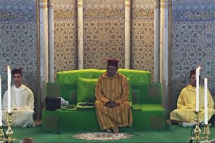 فیلم | حضور پادشاه در جشن میلاد النبی(ص) مراکش