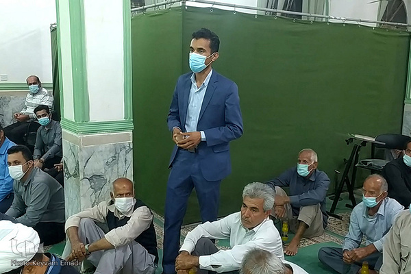 بازدید آیت الله صفایی بوشهری از روستای خورشهاب و بررسی مشکلات این روستا