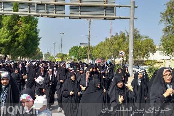 راهپیمایی جامعه شیعی و اهل‌سنت بوشهر در حمایت از مردم بی‌دفاع غزه