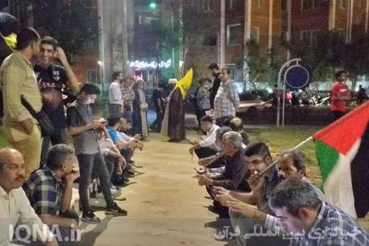 اجتماع در حمایت از مردم بی‌دفاع غزه در میدان قدس بندر بوشهر