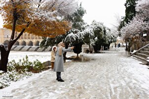 اصفهان برف کے آغوش میں